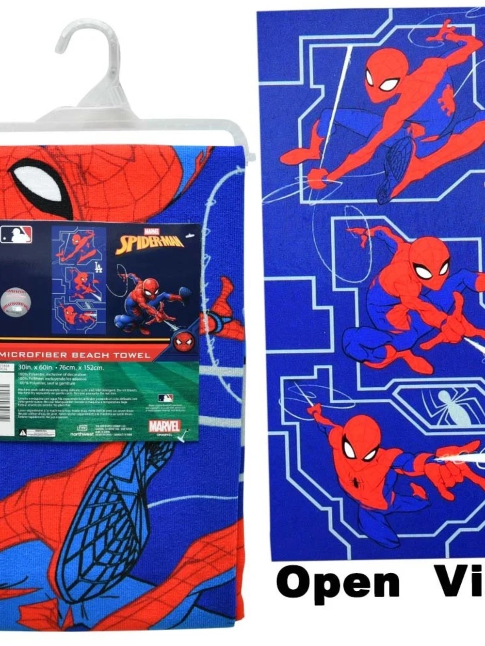 Marvel Spider-Man Beach Towel - Blue & Red